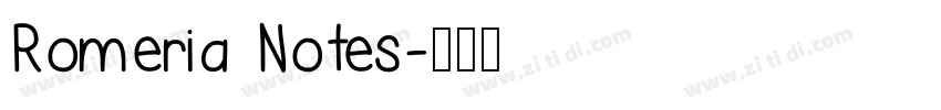 Romeria Notes字体转换